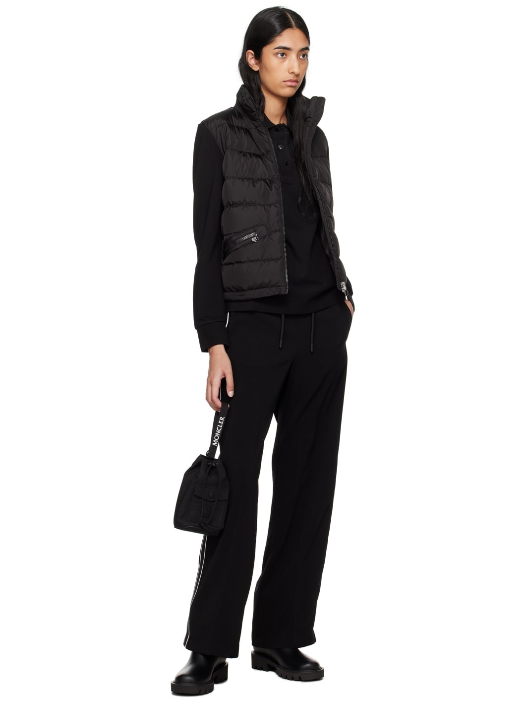 Black Trick Drawstring Pouch - 4