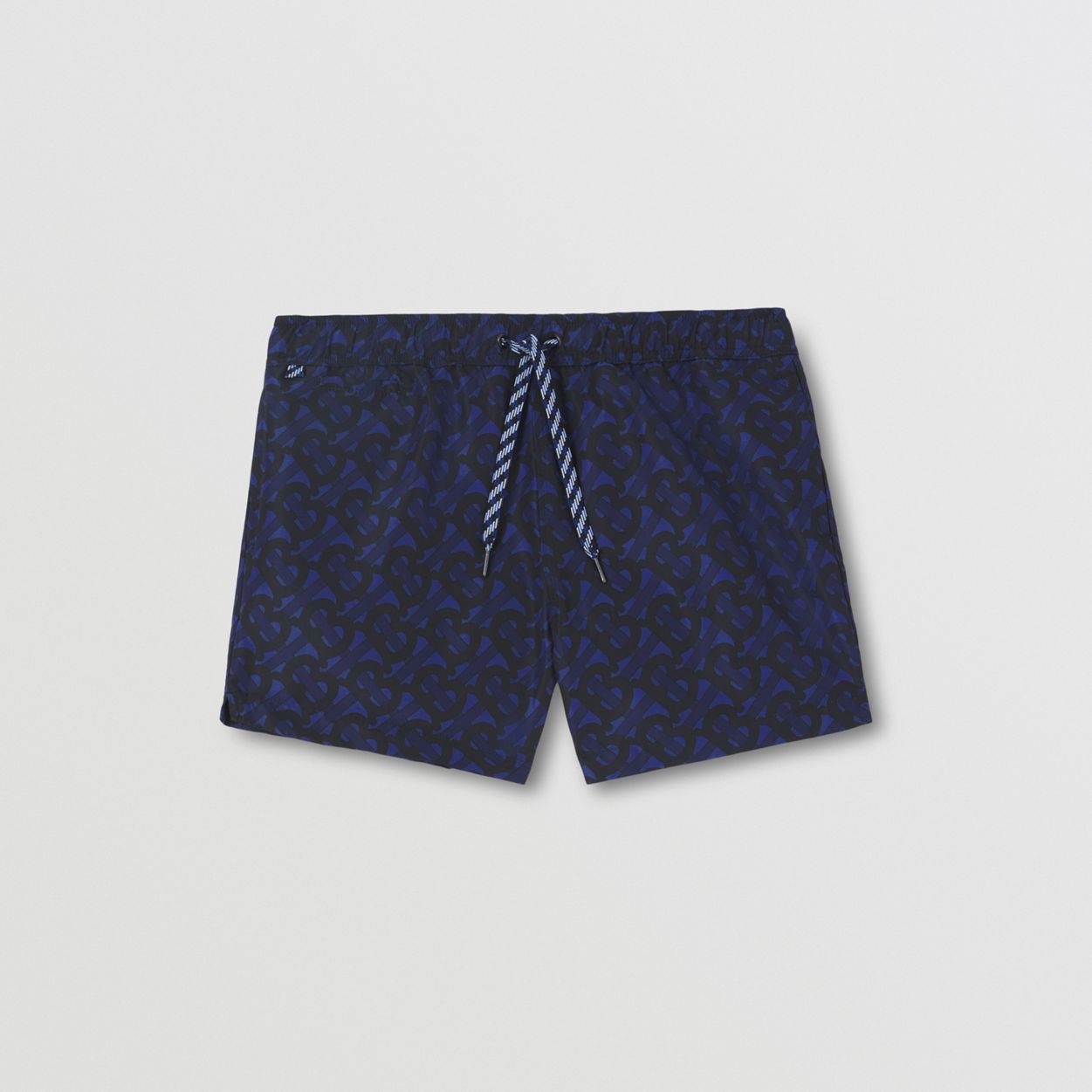 Monogram Print Drawcord Swim Shorts - 1