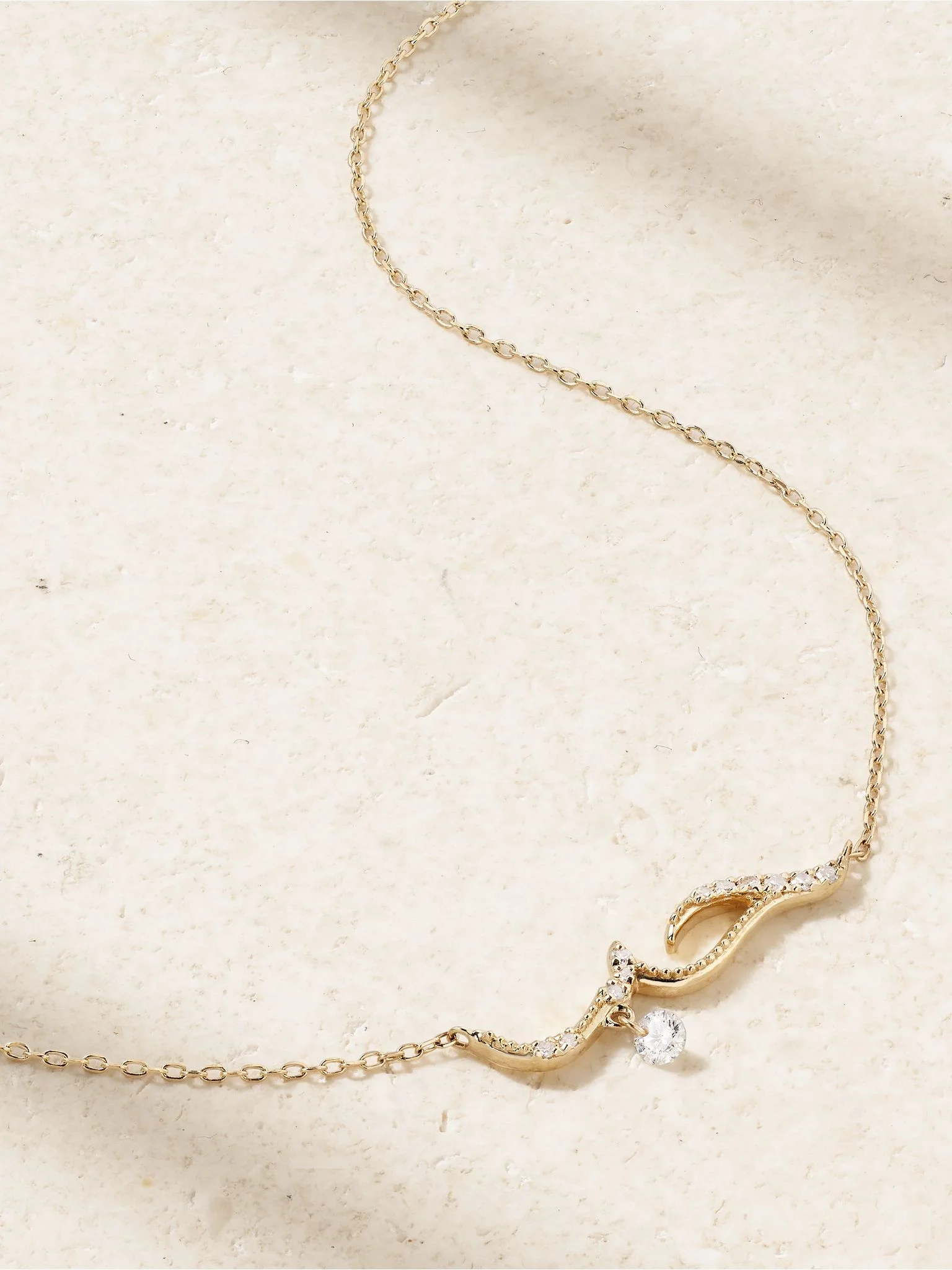Love 18-karat gold diamond necklace Gold - 1