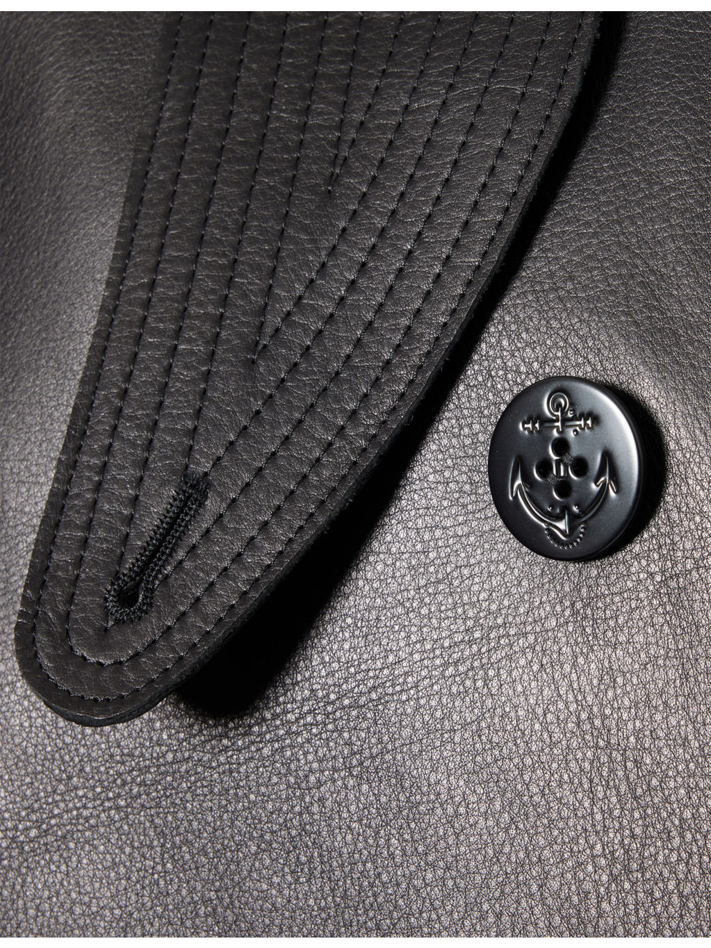 Layered Leather and Wool Knit Jacket - 7