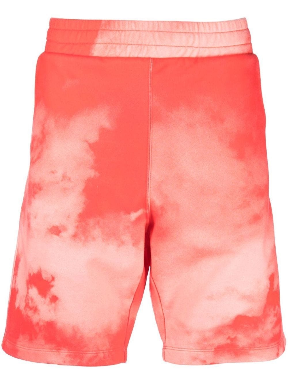 tie dye-print track shorts - 1