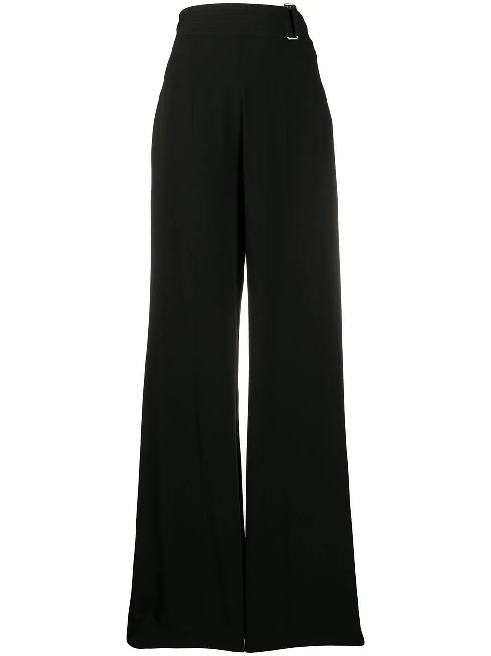 cutout-back flared trousers - 1