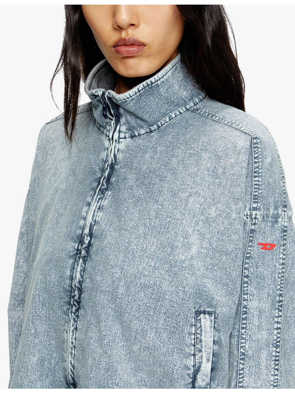 G-Leam-R1 Denim-Effect Woven Jacket - 5