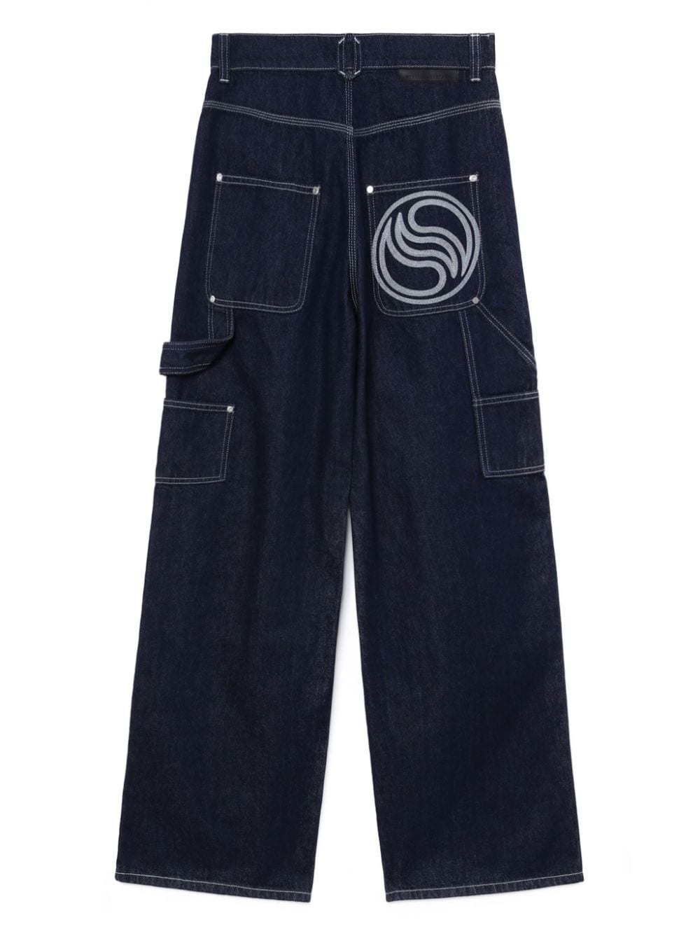 【送料&関税込】Stella McCartney Straight Cargo Jeans Stella McCartney cargo-pockets straight-leg Jeans | Blue