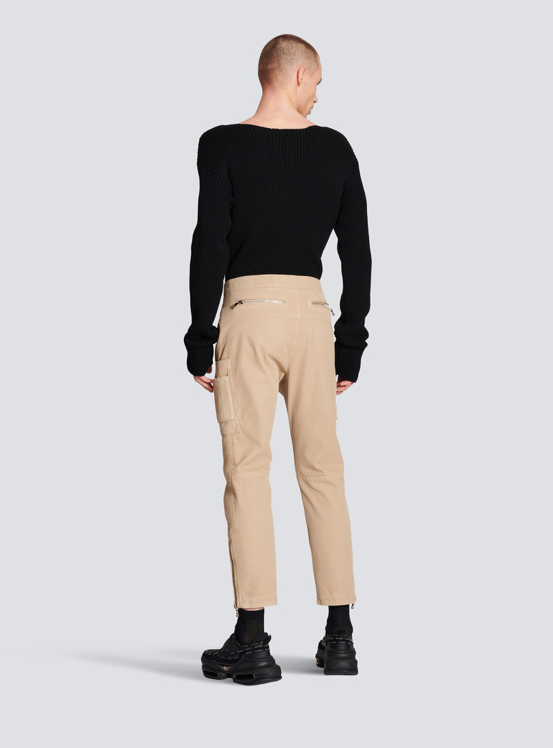 Cotton cargo trousers 4