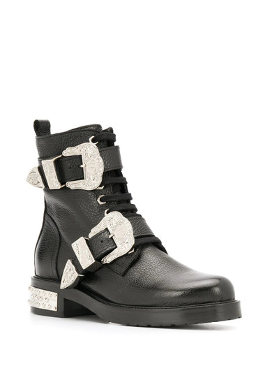 PHILIPP PLEIN buckled cowboy boots outlook