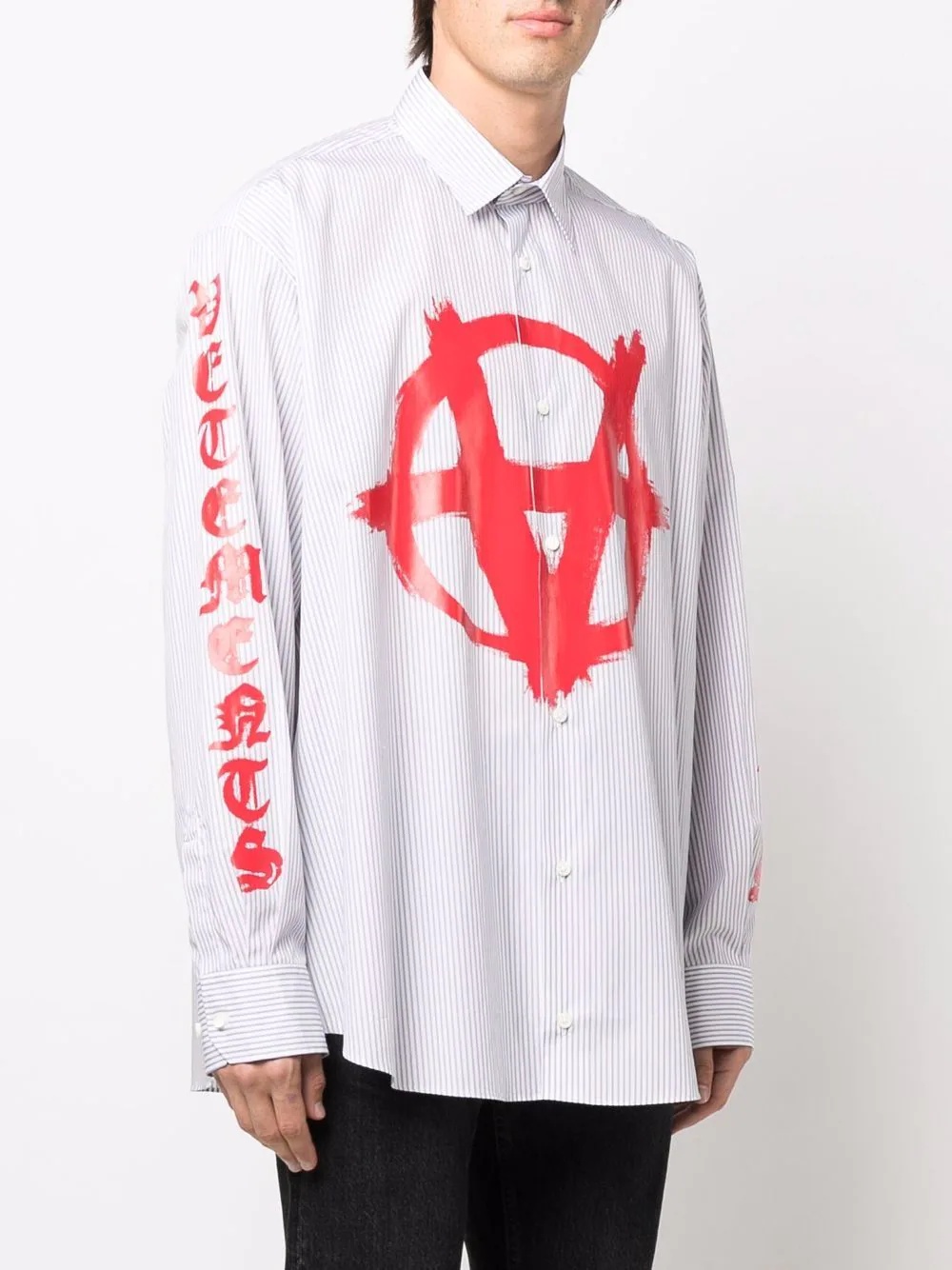 Anarchy striped longsleeved shirt - 4