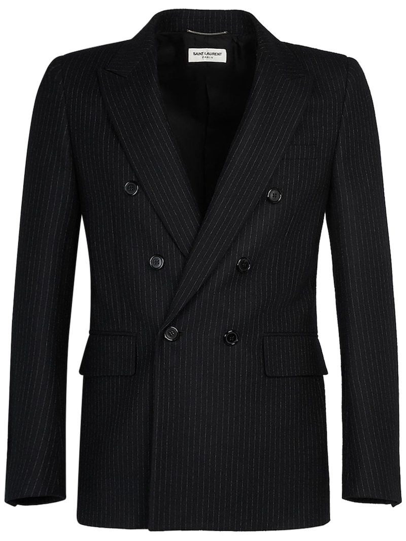 Double breast wool blend jacket - 1