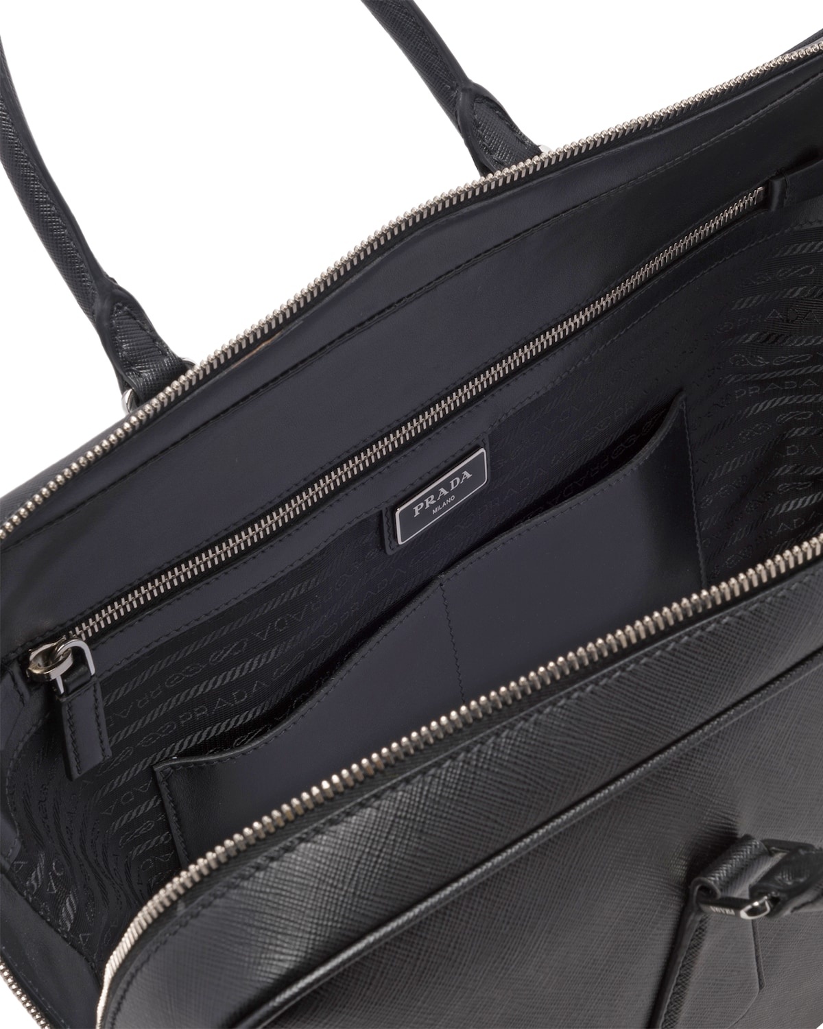 Saffiano Leather Briefcase - 5