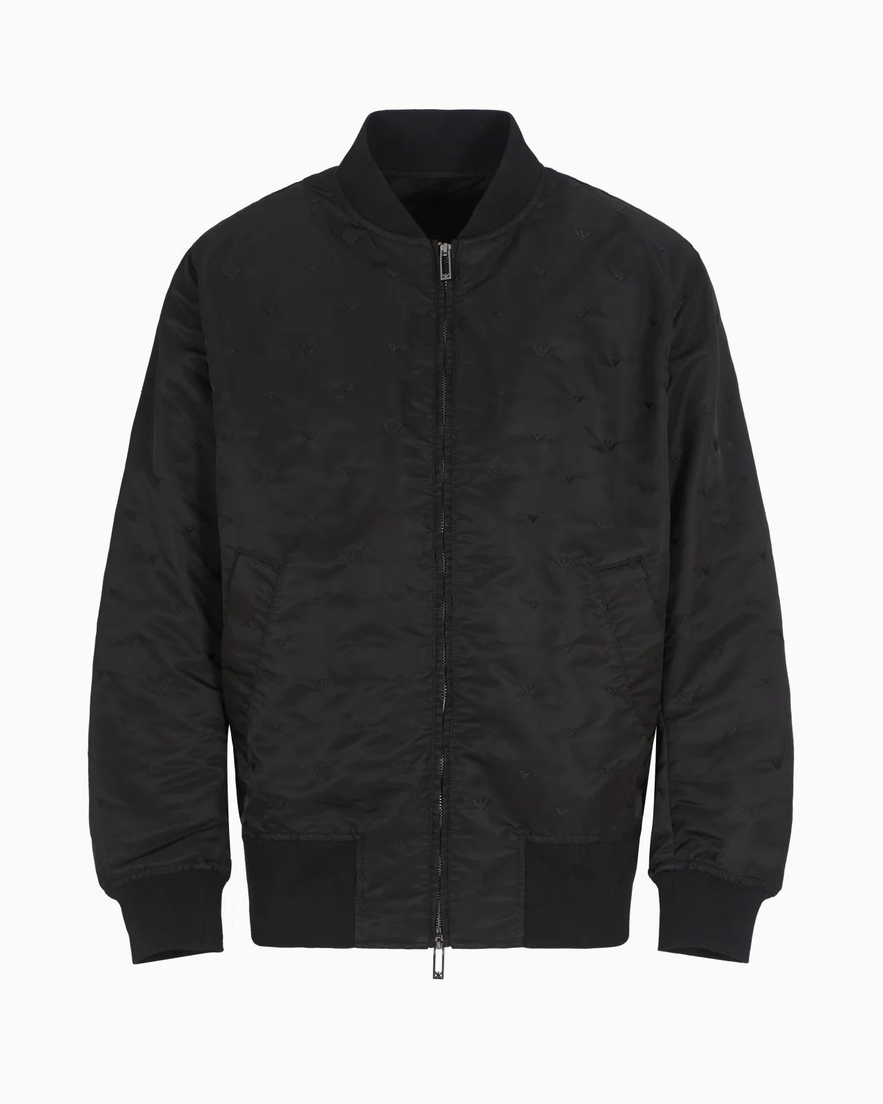 NYLON BLOUSON WITH ALL-OVER MICRO EAGLE EMBROIDERY - 1