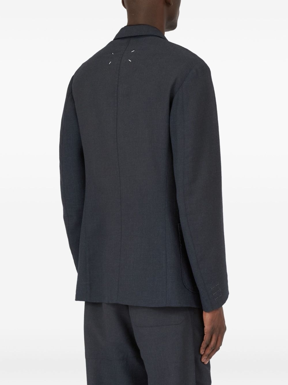 double-breasted patch-pocket jacket - 5