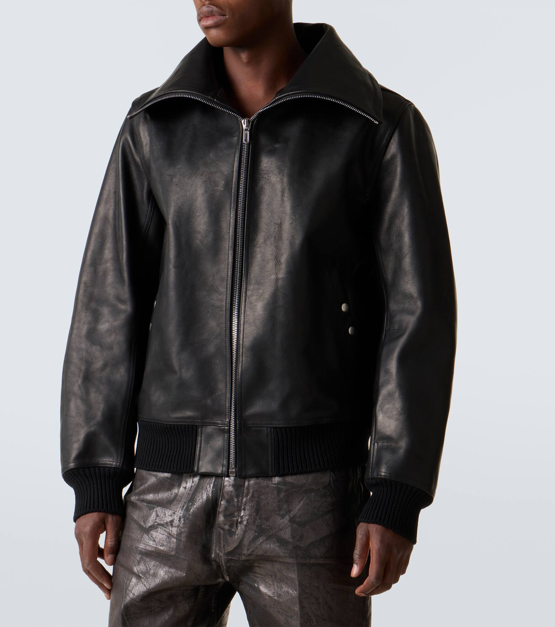 Blixa Dracucollar leather jacket - 3