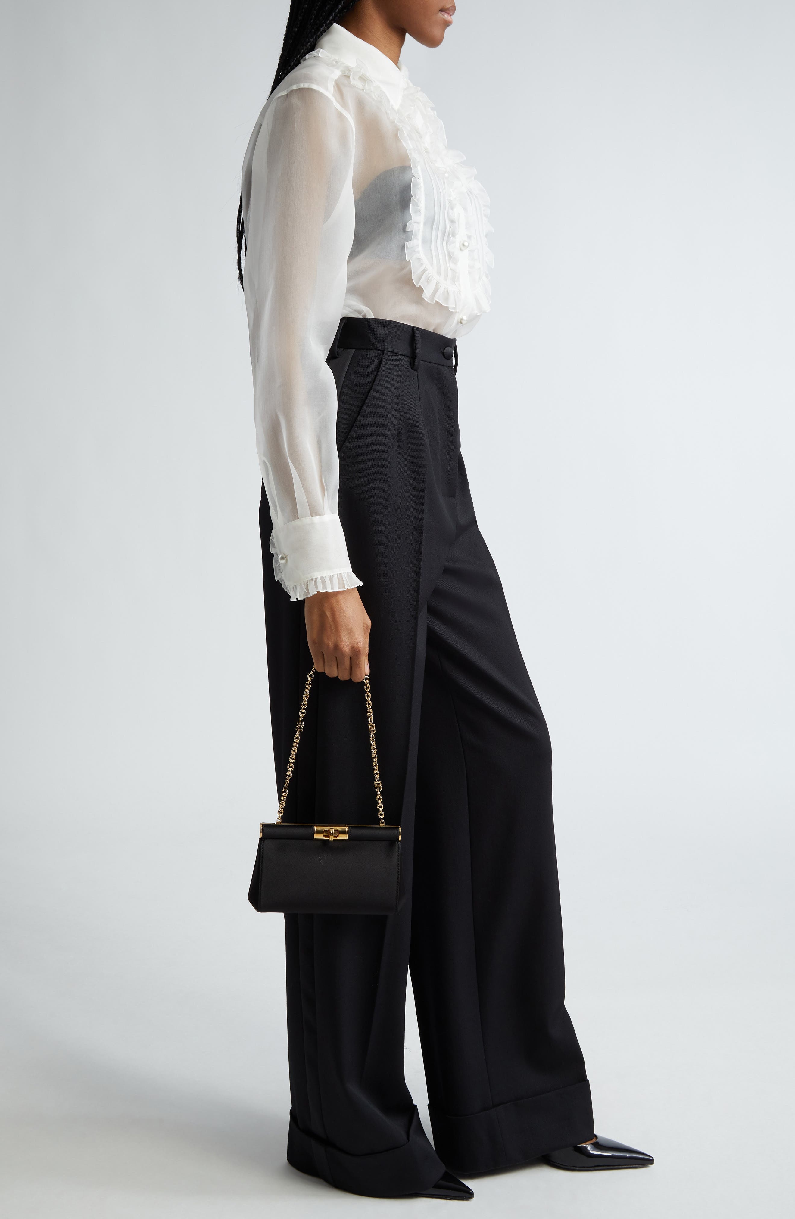 Small Marlene Satin Shoulder Bag - 3