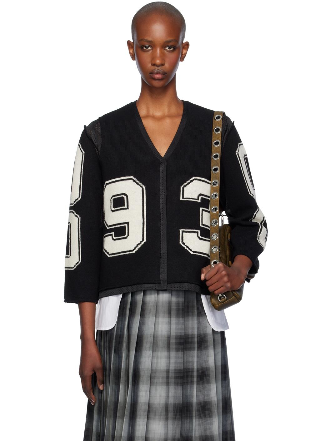 Black '93' Cardigan - 1