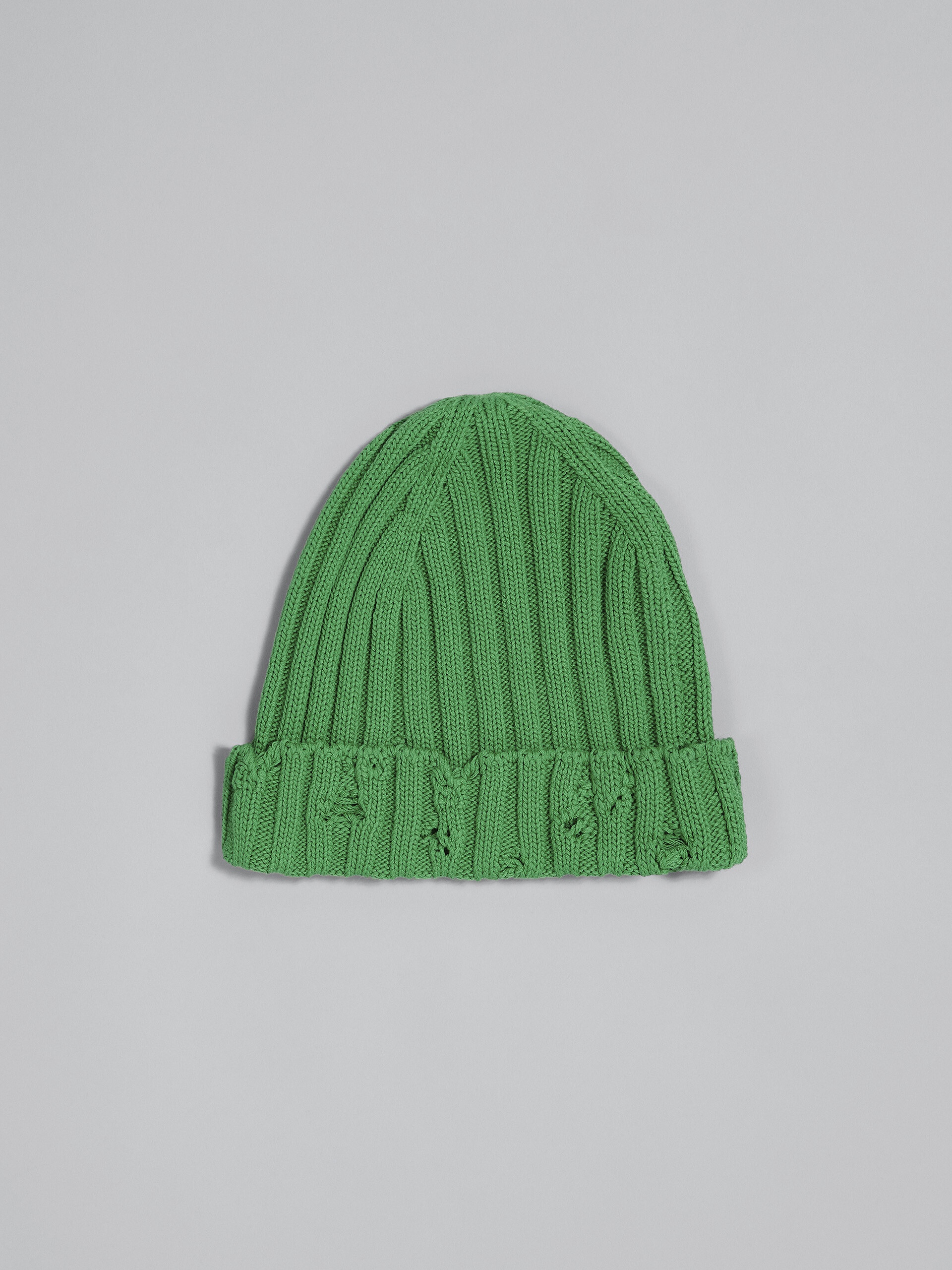 GREEN COTTON BEANIE - 3