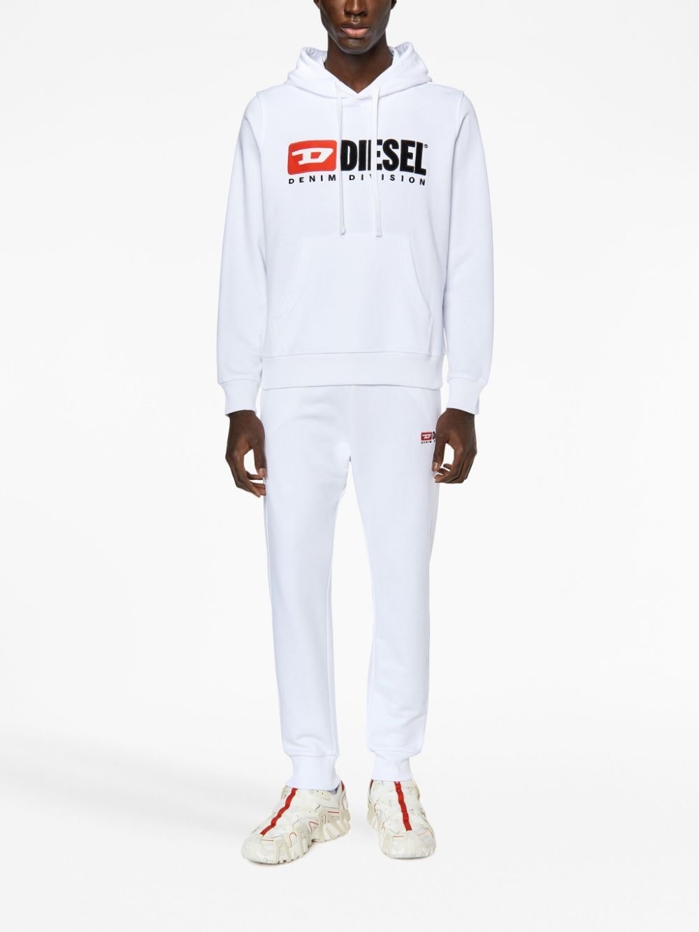 logo-patch cotton-blend hoodie - 2