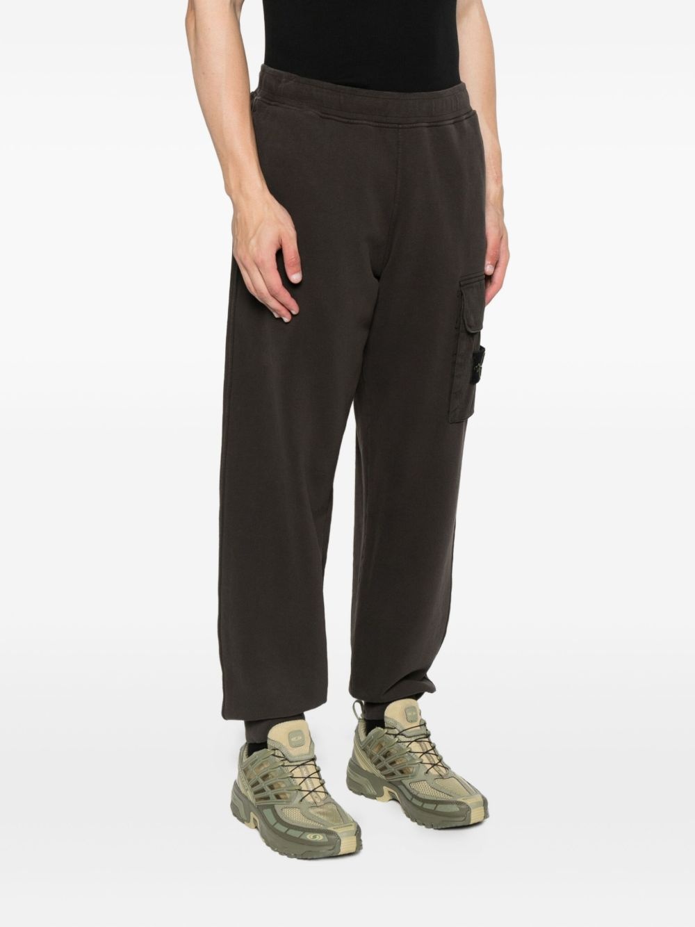 cargo-pocket track pants - 3