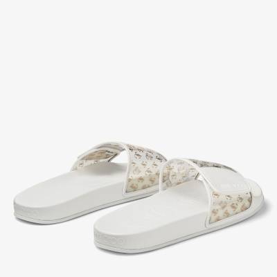 JIMMY CHOO Fitz/M
Clear JC Plexi and White Leather Slides outlook