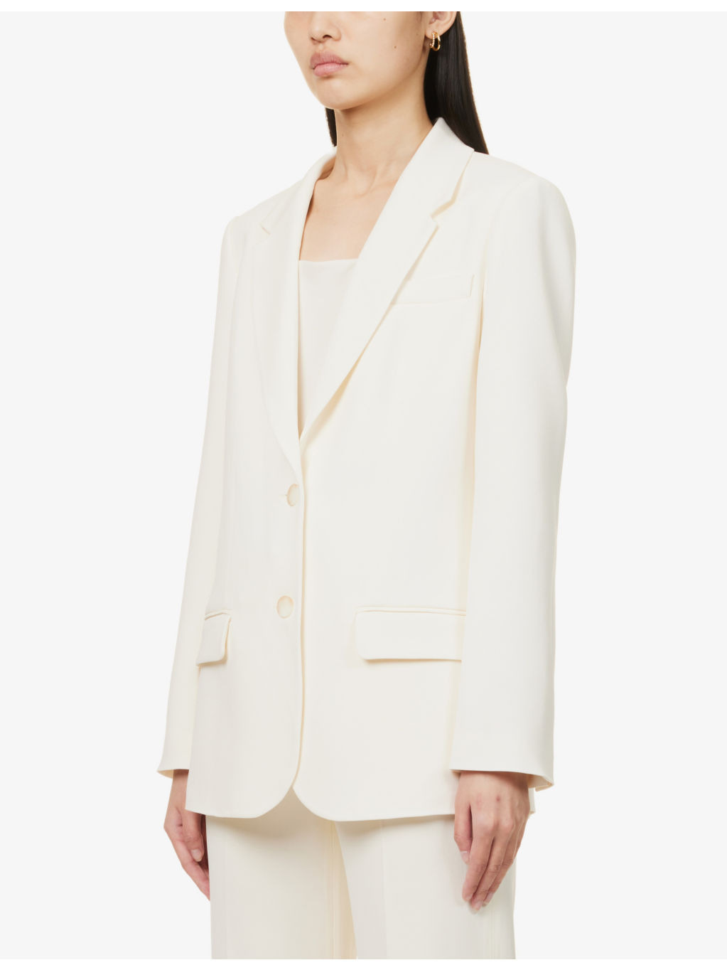 Comfort Cady Jackie single-breasted stretch woven blazer - 3