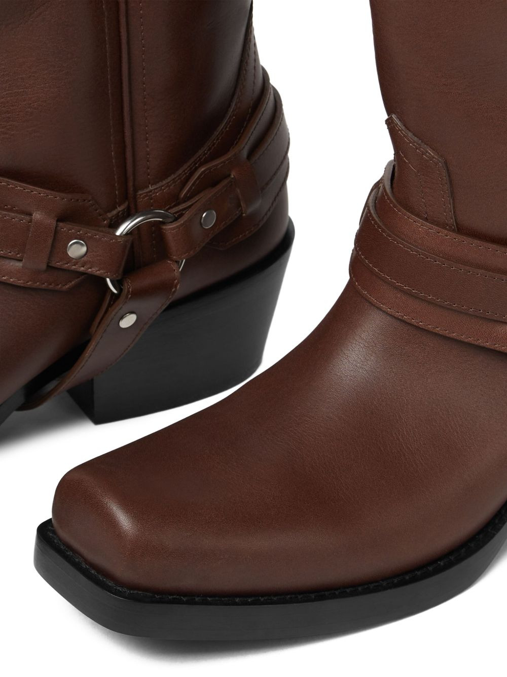 leather cowboy boots - 4