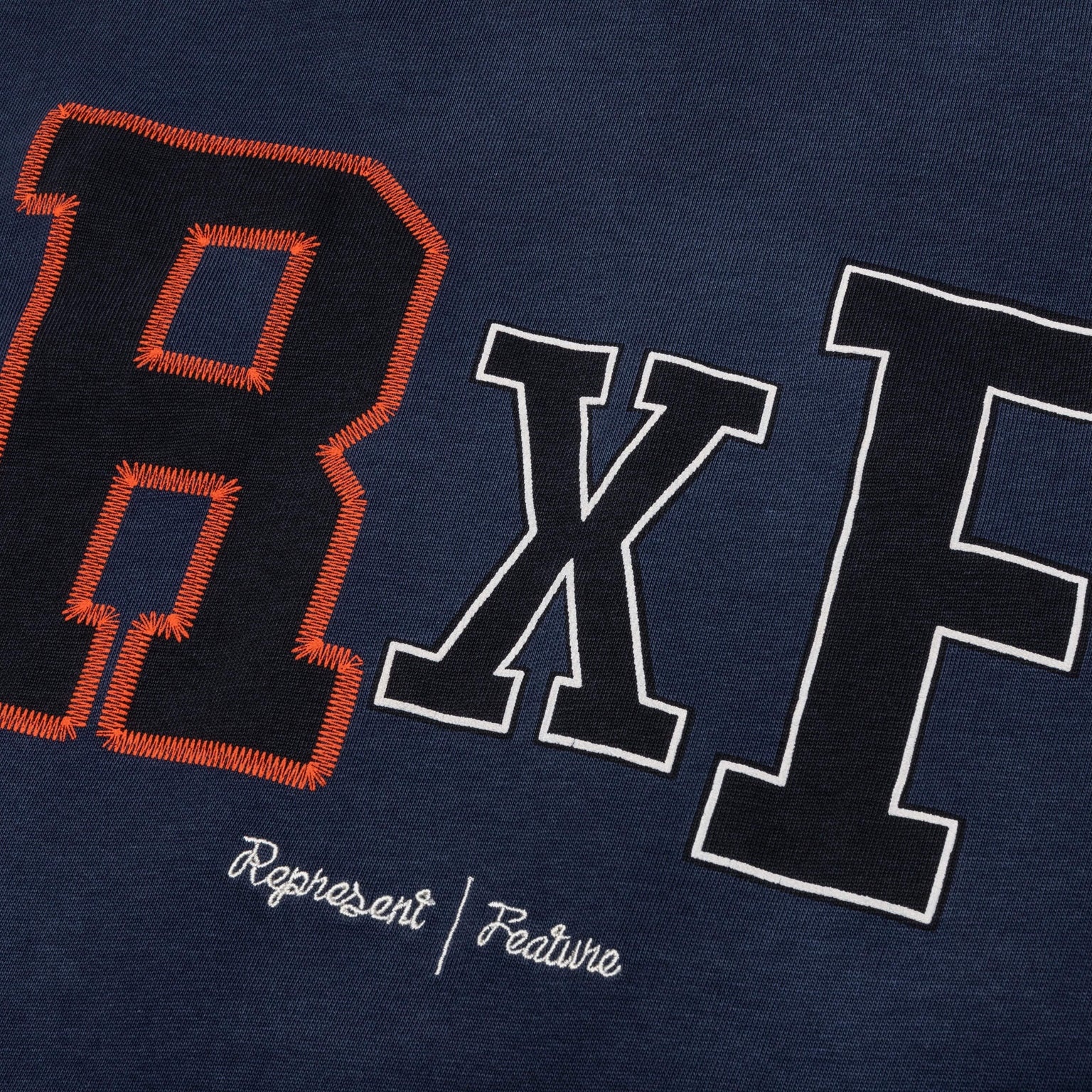FEATURE X REPRESENT CHAMPIONS T-SHIRT - MIDNIGHT NAVY - 3