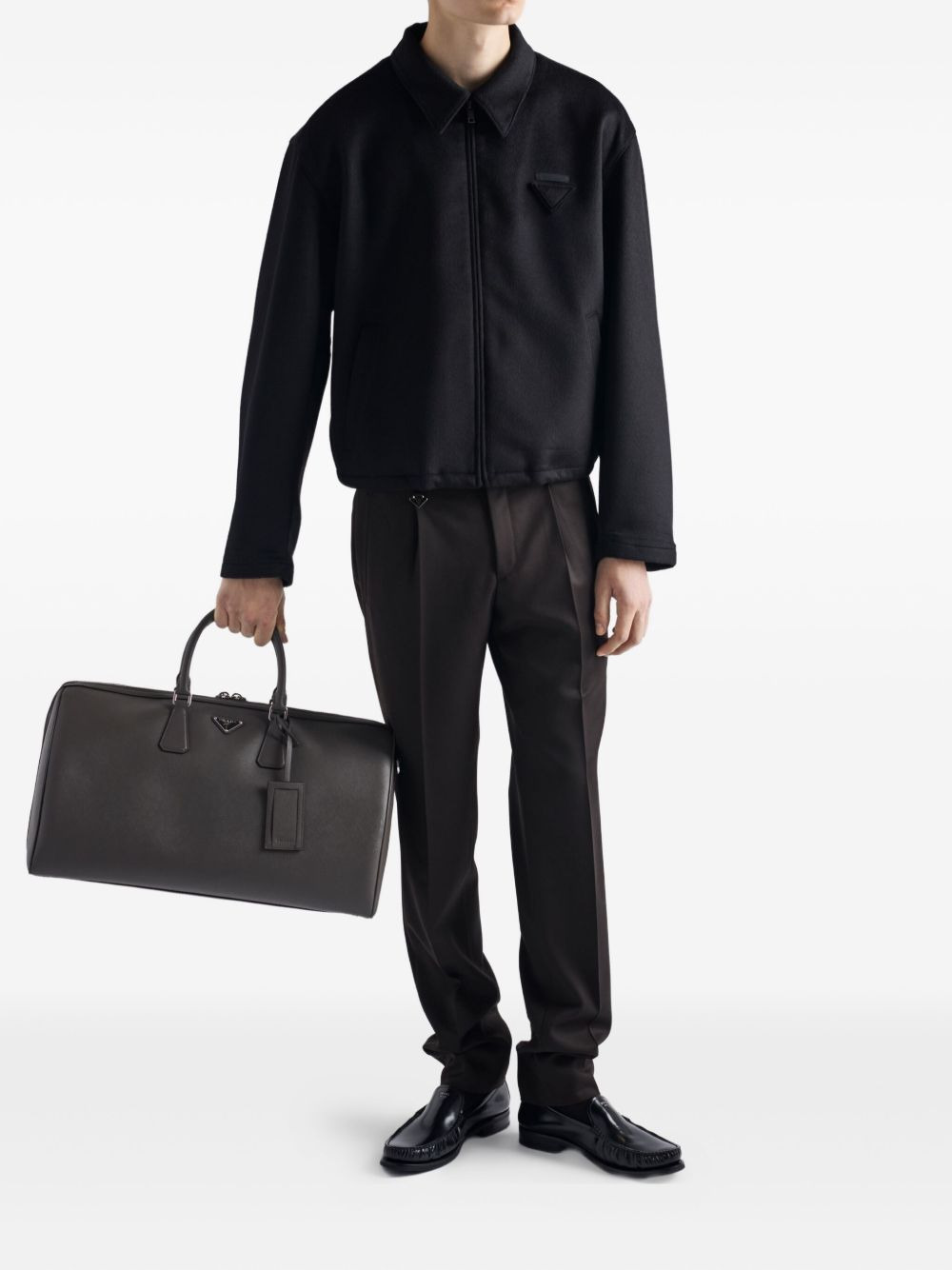 pleated-front wool trousers - 2