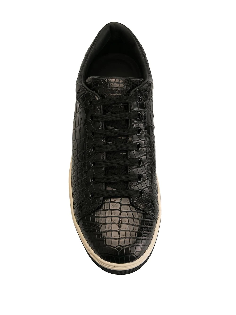 Roma crocodile leather sneakers - 4