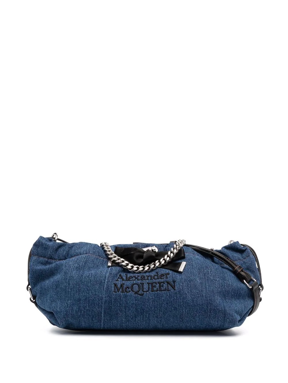 denim bundle shoulder bag - 1