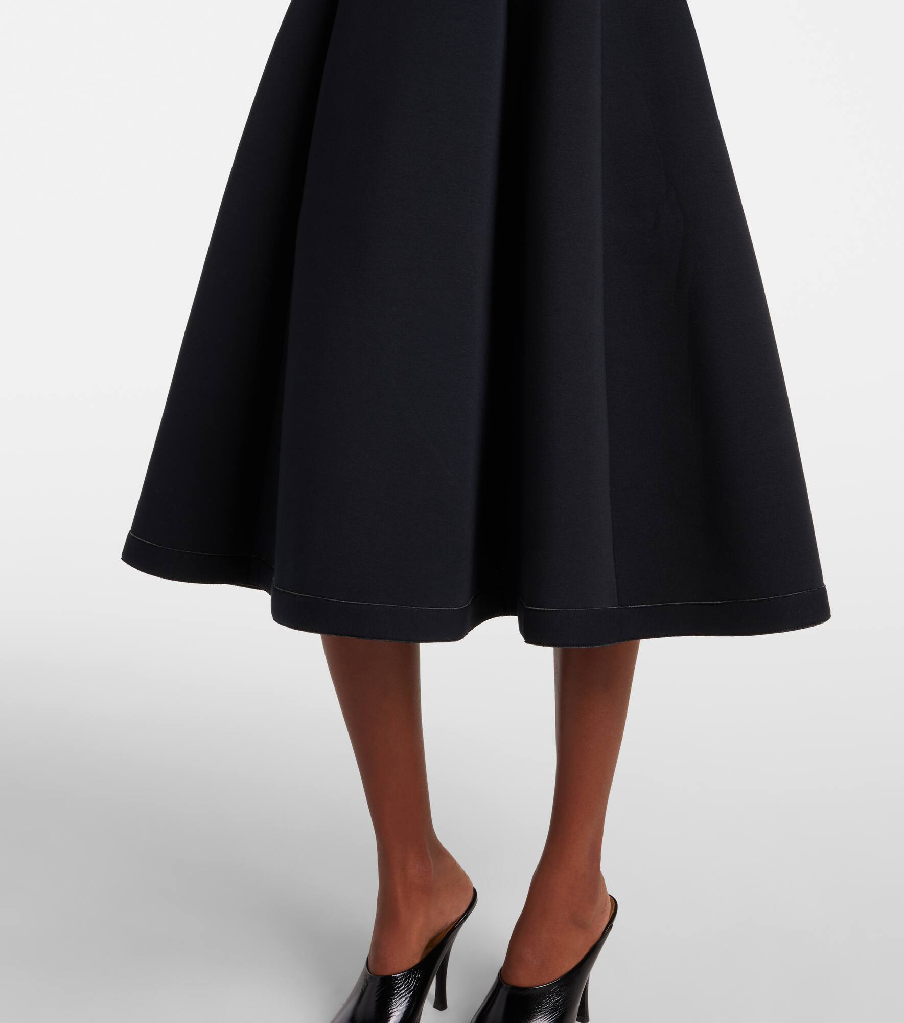 Cotton-blend jersey midi dress - 5