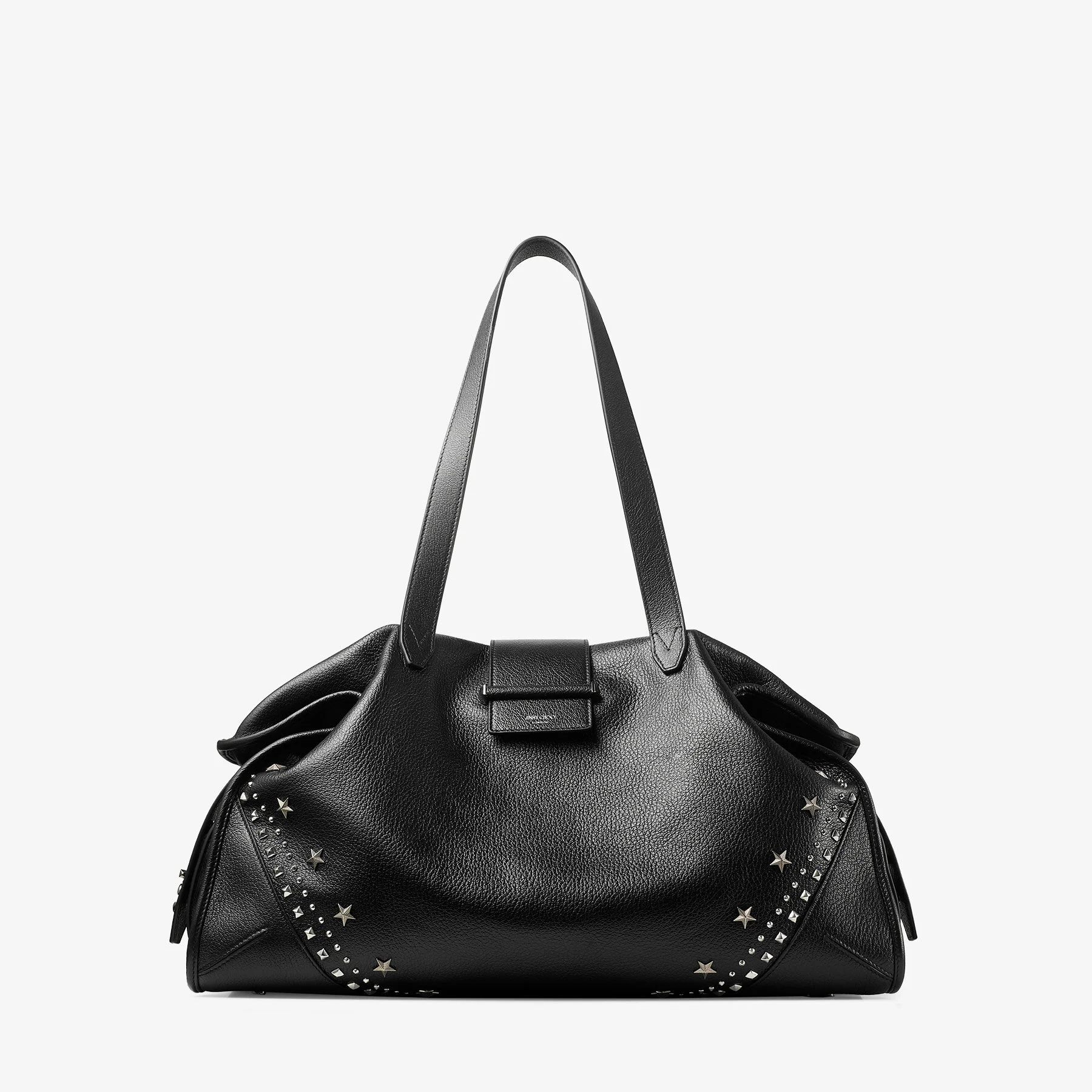 Bar Filo Large
Black Soft Grained Calf Skin Tote Bag with Textured Stars - 1