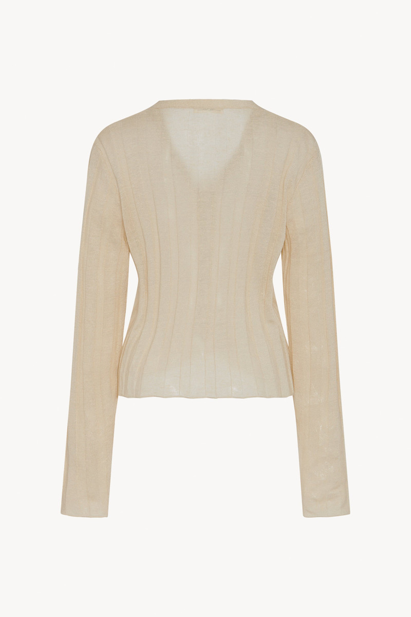 The Row Dwin Cardigan in Linen and Silk outlook
