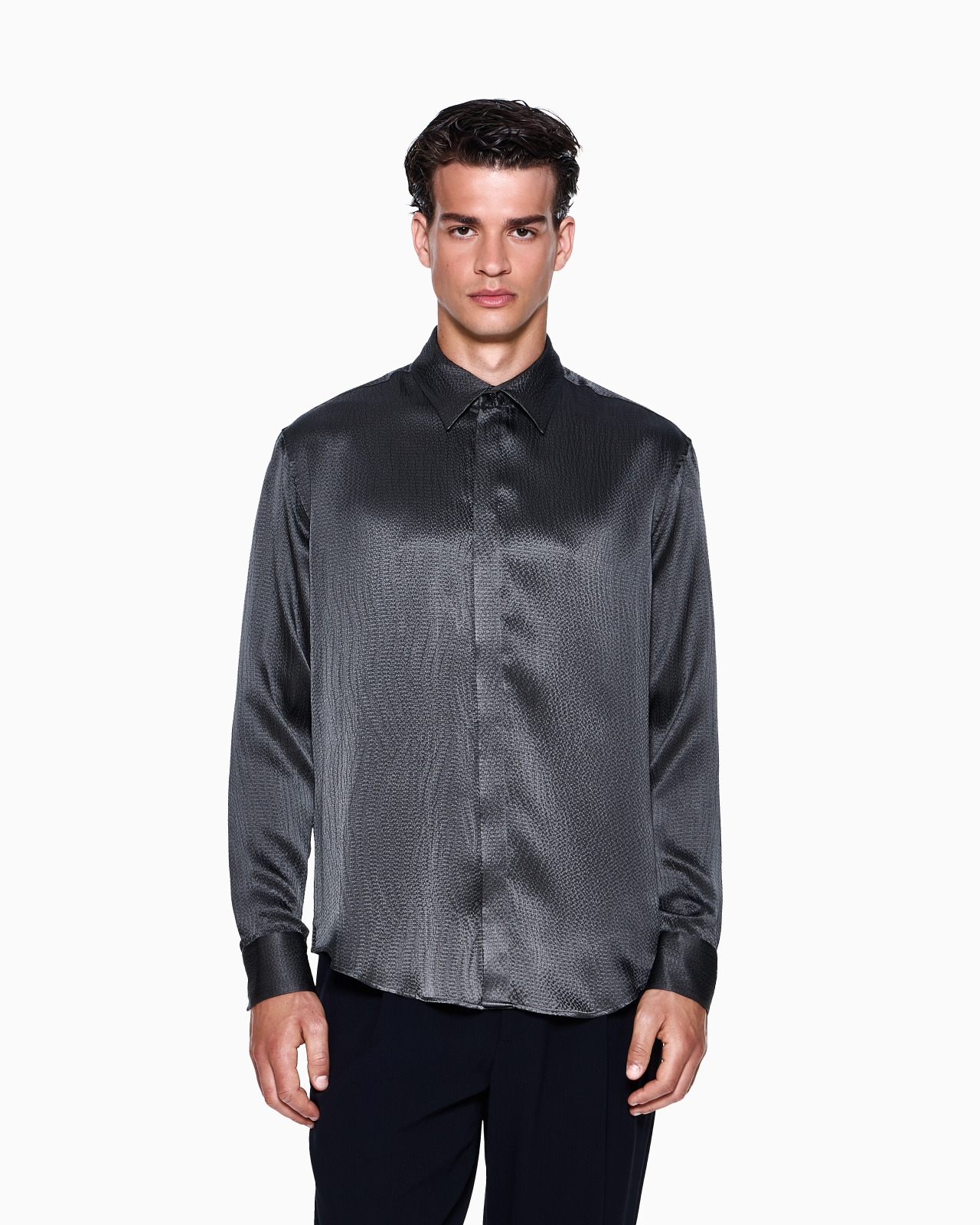 SILK SATIN SHIRT - 4