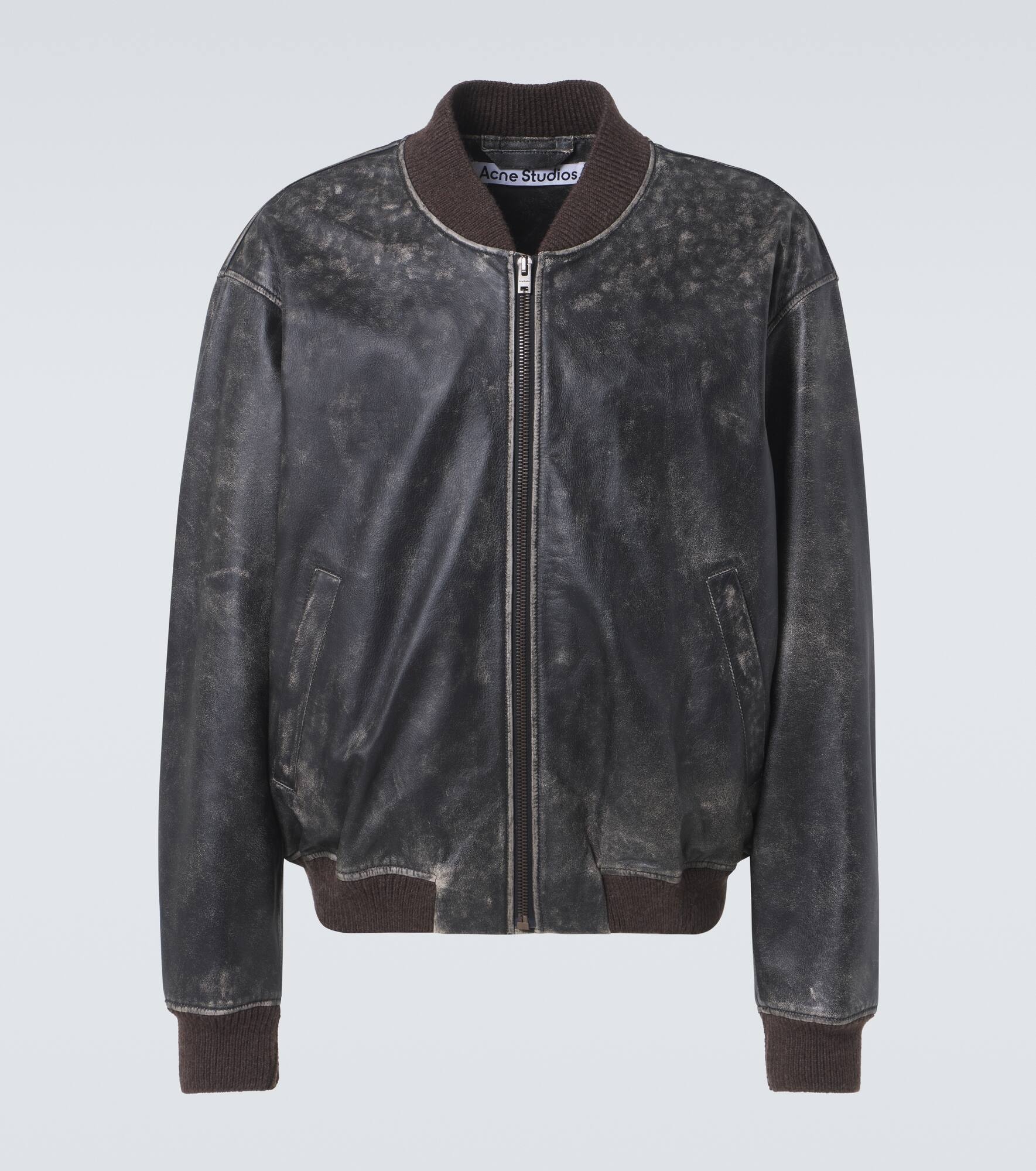 ジャケット・アウター DIANTE ECO LEATHER BOMBER JACKET eco leather bomber jacket – YZ