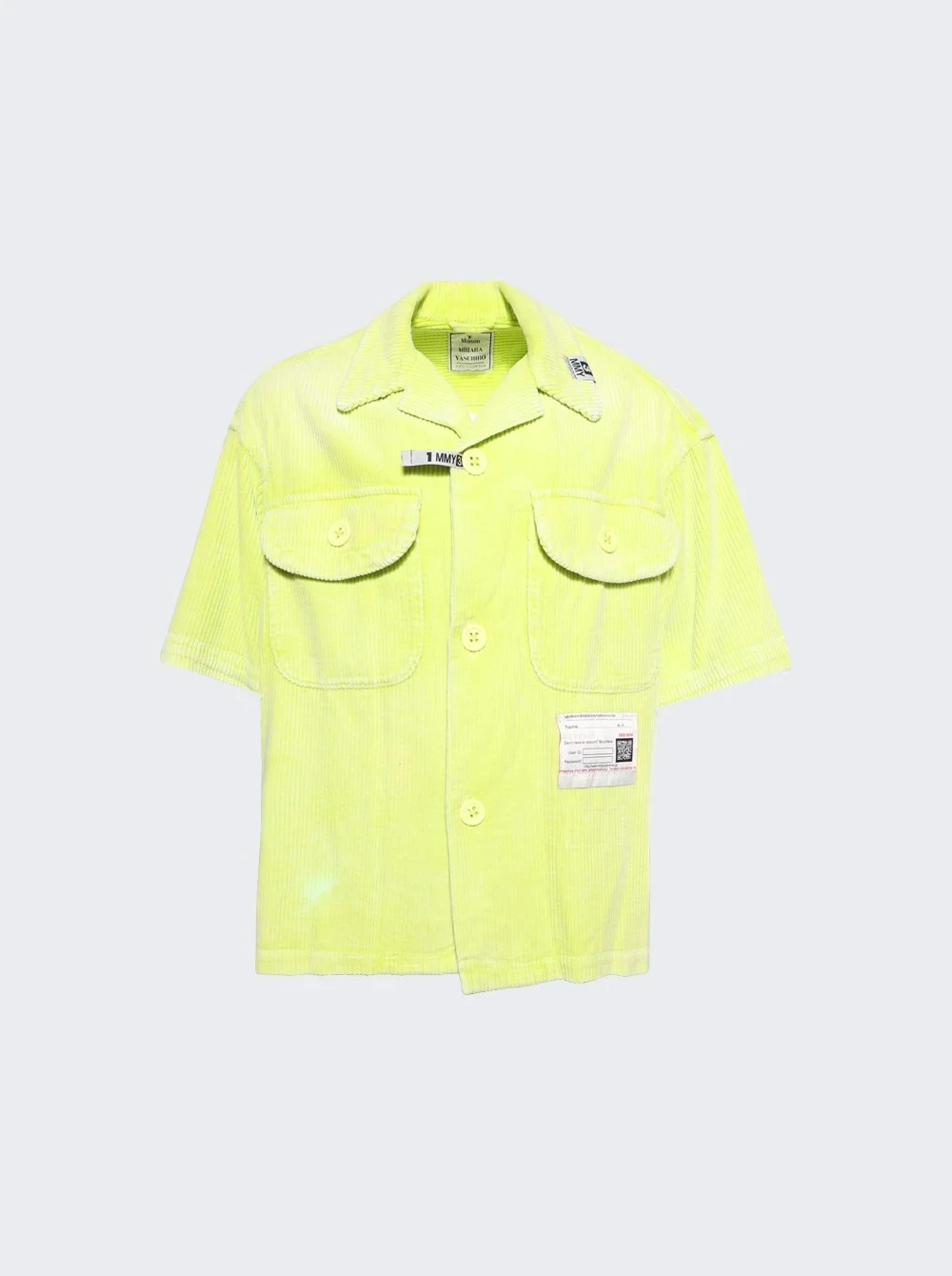 Amateur Sewn Short Sleeves Shirt Yellow - 1