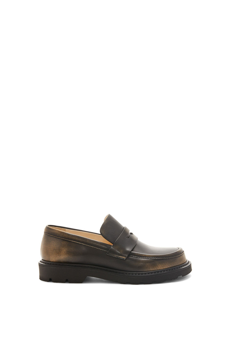 Blaze loafer in bicolour brushed-off calfskin 1