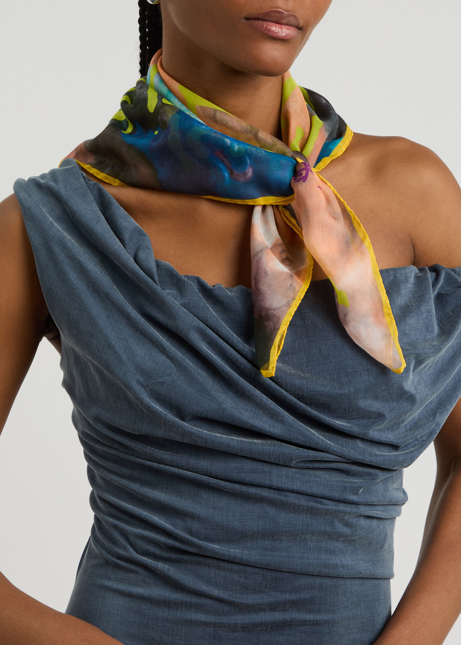 Vivienne Westwood Cherubs Printed Chiffon Scarf - 2