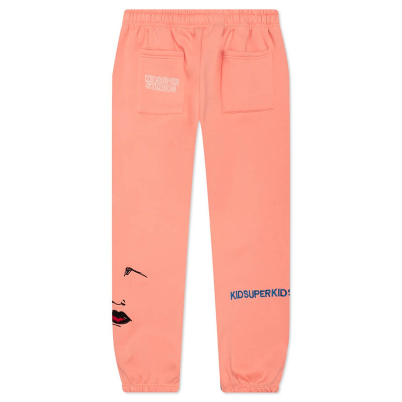 KidSuper SUPER SWEATPANTS - CORAL outlook