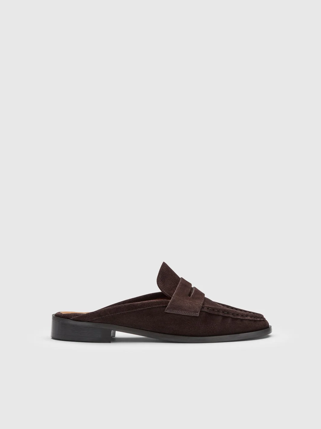 Capriana Walnut Suede Slip-ins - 1