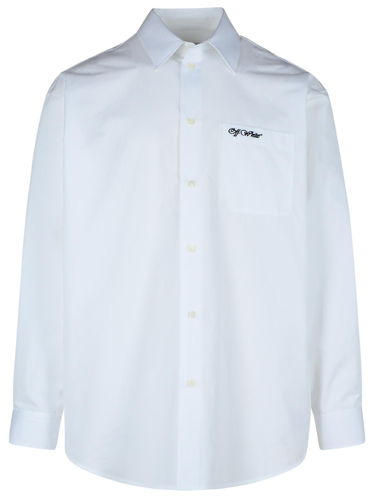 Off-White 'College' White Cotton Shirt Man - 1