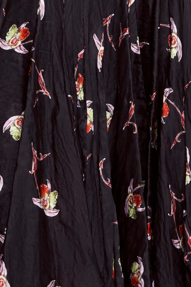 Nerita Dress In Black Satin 5