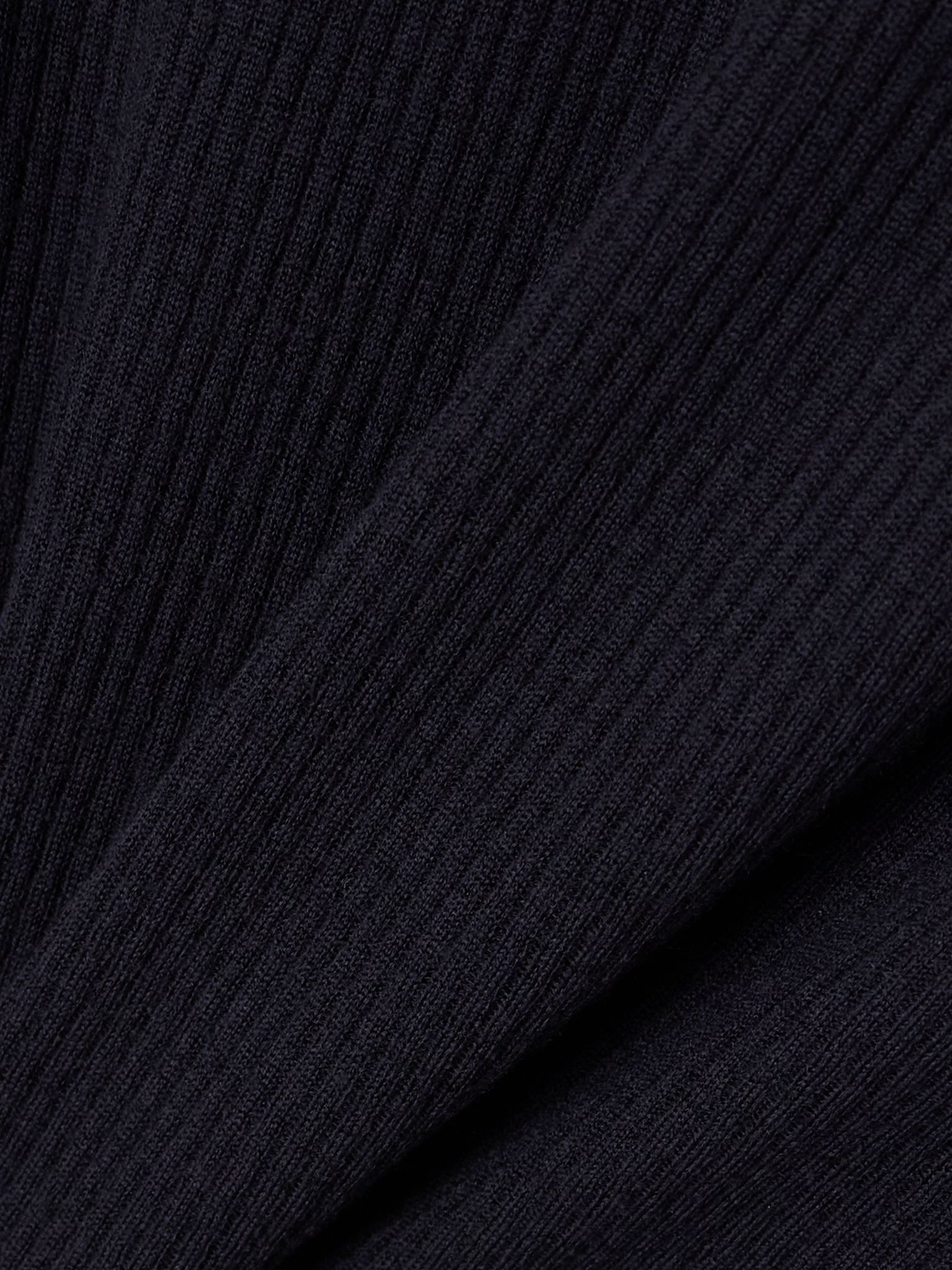Taupo ribbed-knit wool tutleneck sweater Navy - 5