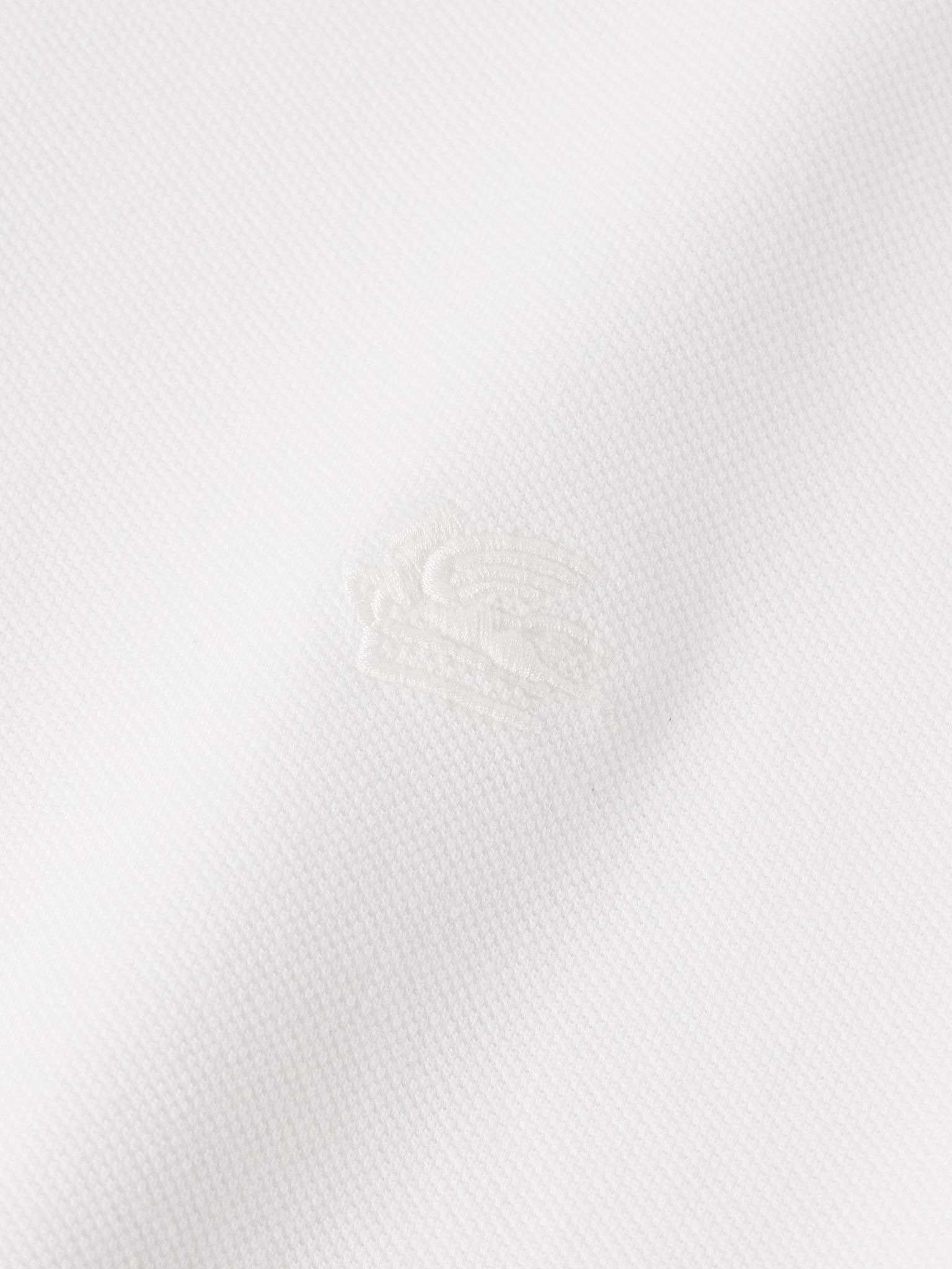 Logo-Embroidered Cotton-Piqué Polo Shirt White - 5