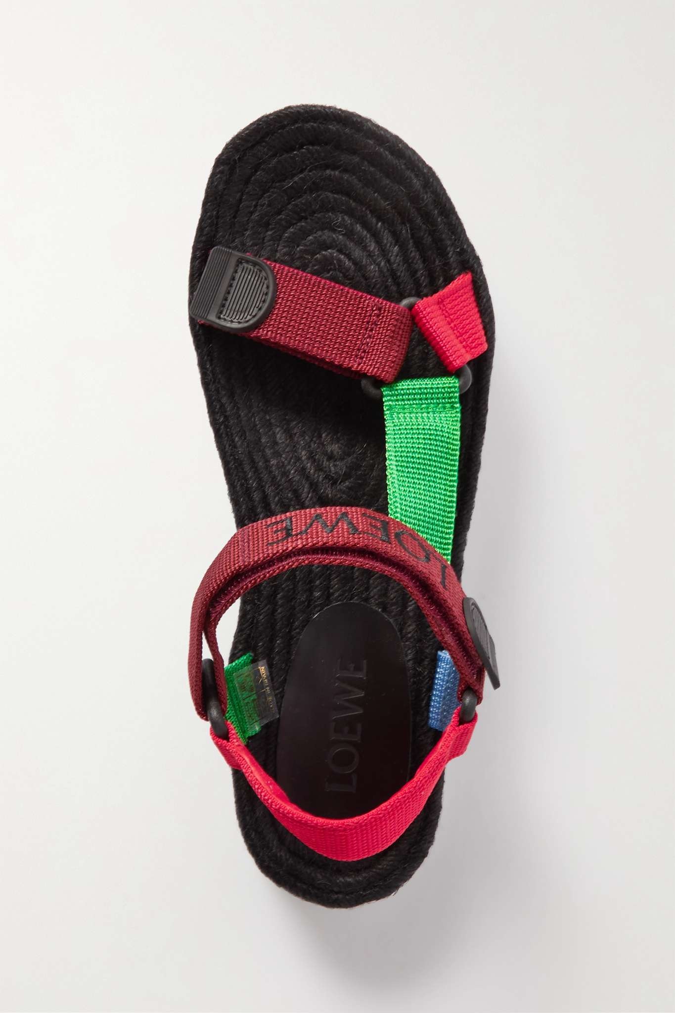 + Paula's Ibiza color-block webbing espadrille sandals - 5