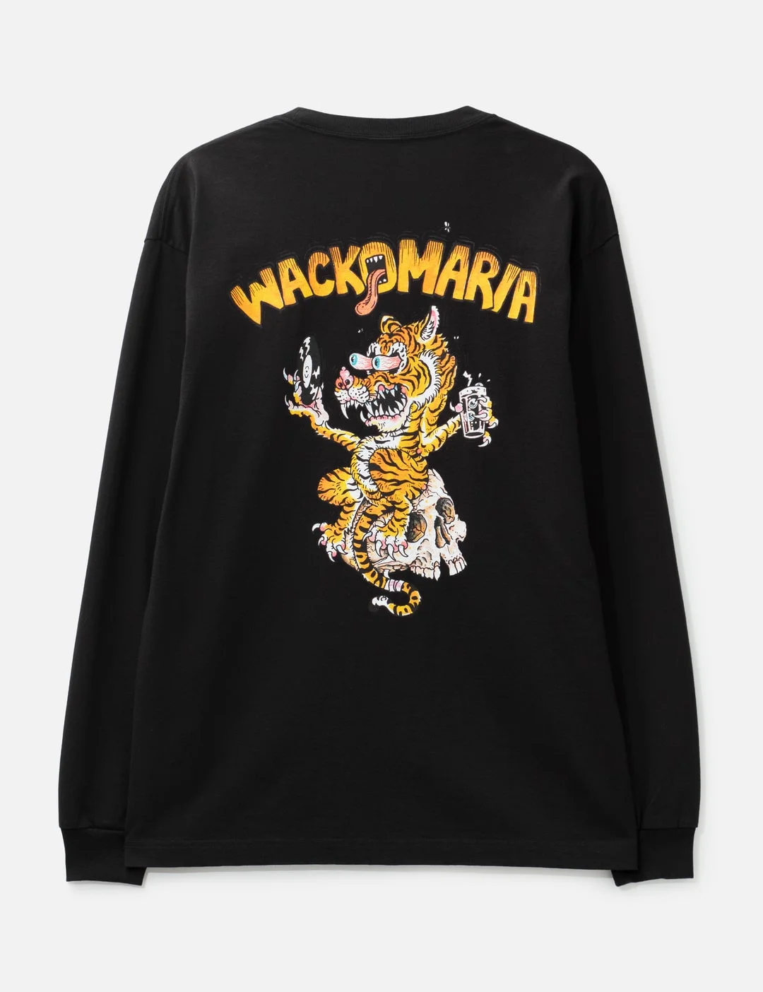 TIM LEHI / WASHED HEAVY WEIGHT CREWNECK LONG SLEEVES T-SHIRT - 1