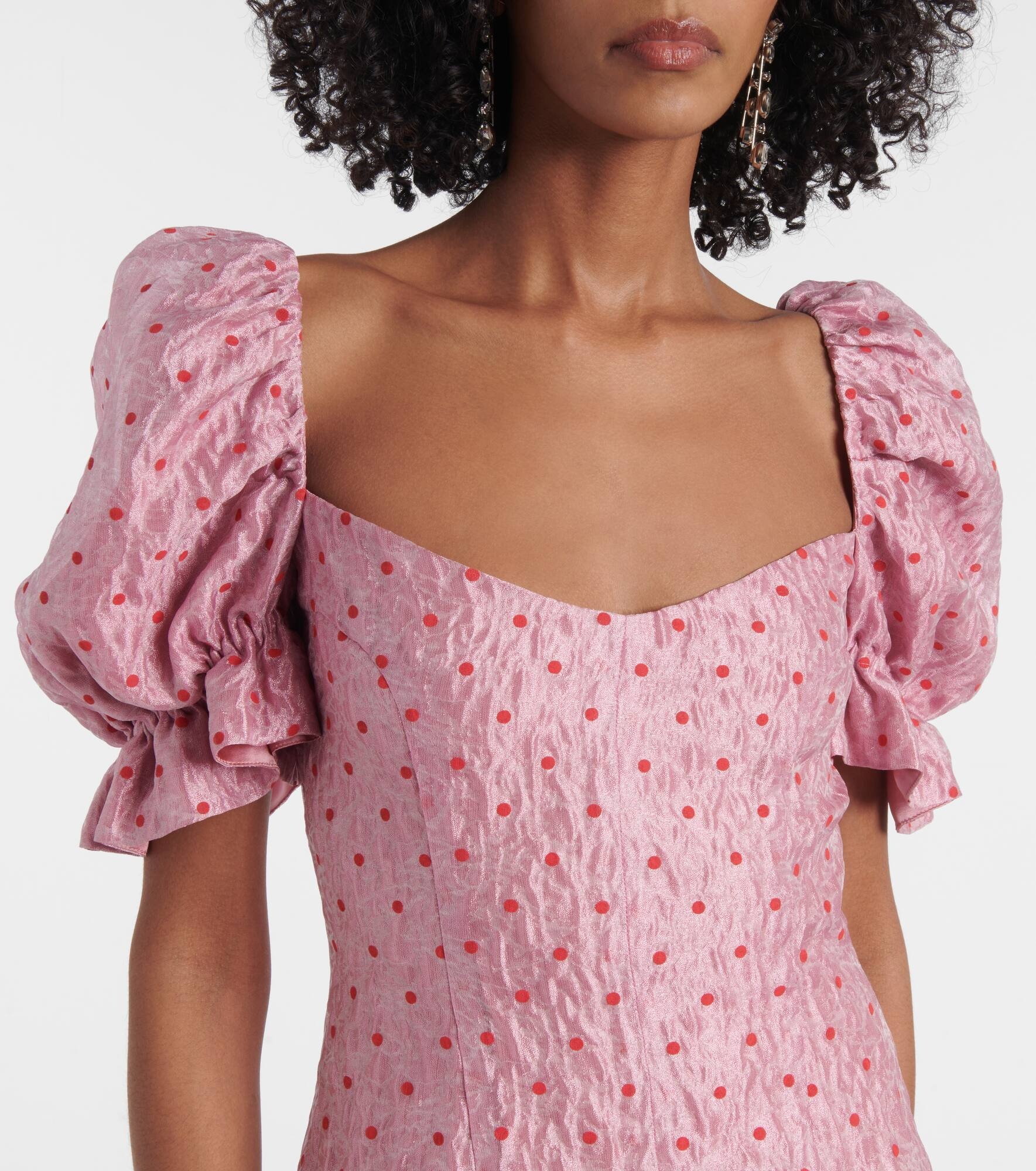 Raffaella balloon-sleeve maxi dress - 4