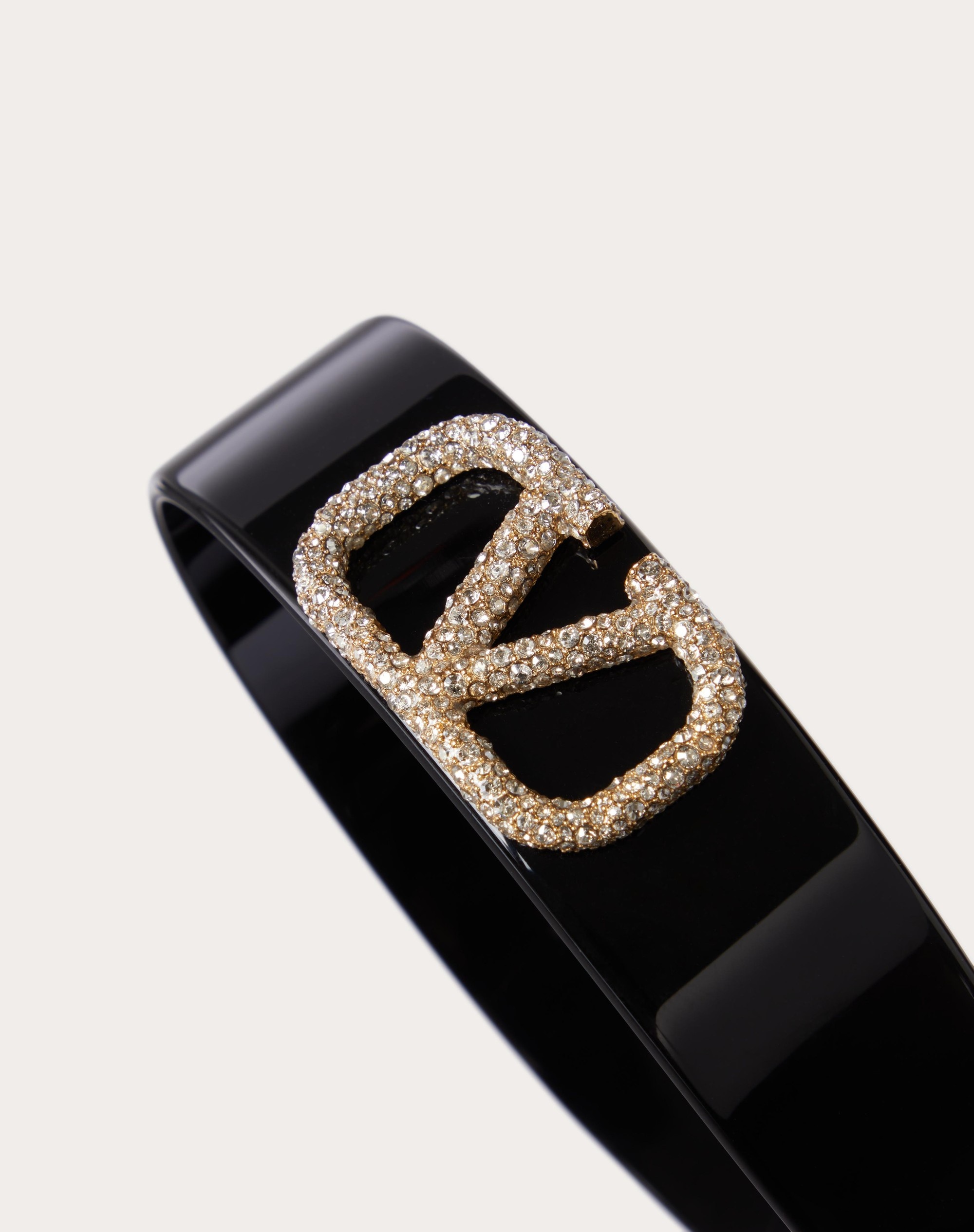 VLOGO SIGNATURE RESIN, METAL AND SWAROVSKI® CRYSTAL HAIRBAND - 2