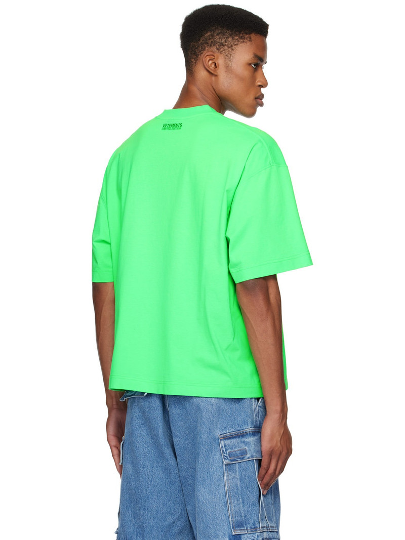 Green Oval Logo Cropped Boxy T-shirt 3