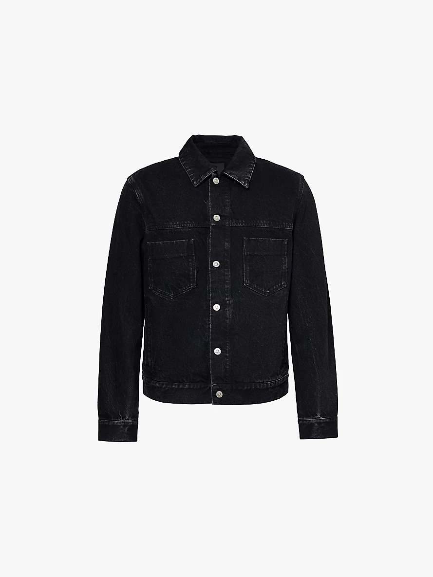 Relaxed-fit patch-pocket denim jacket - 1