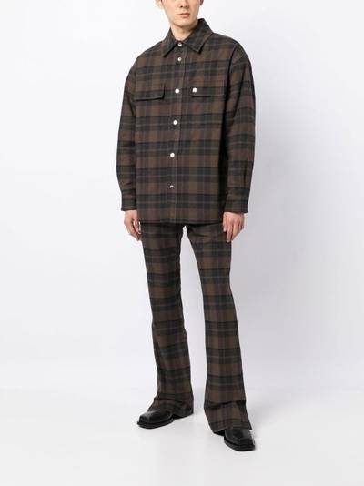 AMIRI plaid-pattern tailored trousers outlook