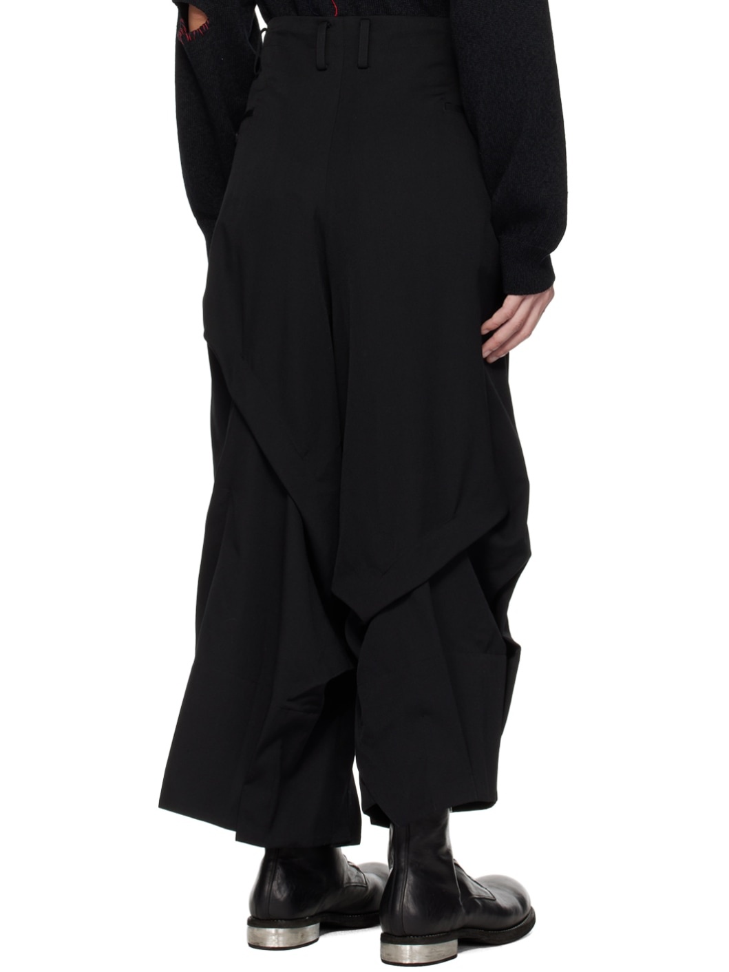 Black Pleated Trousers - 3